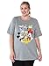 Disney Womens Plus Size T-Shirt Mickey Minnie Mouse Donald Daisy Pluto (Grey, 2X)