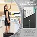 Alban Leather Passport Holder with Boarding Pass Pocket. RFID Blocking. - Black