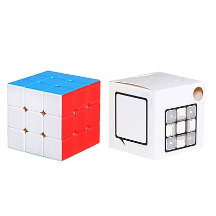 3x3x3 Creative Colorful Magnetic Force Speed Puzzle Cube Intellectual Development Waterproof Smart Cube for Kids Adults