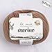 5 Ball La Mia%100 Merino Wool Total 8.8 Oz. Each 1.76 Oz (50g) / 191 Yrds (175m), Fine, Sport, Premium Softest Natural Yarn, Brown - L137