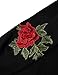 SweatyRocks Women's Loose Tunic Floral Embroidered Pullover Sweatshirt Dress