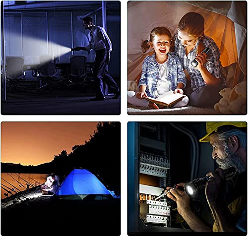 morpilot Rechargeable LED Flashlight, High Lumens, Zoomable, 5 Modes, IPX4, LED Flashlight with 26650 Battery, Waterproof Tactical Handheld Flashlight for Emergencies or Hiking (1 PCS)