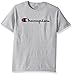 Champion Men's Classic Jersey Script T-Shirt, Light Steel, S