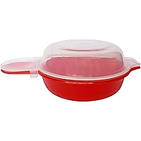 FOSUTOU Microwave egg cooker, two sets making easy/fast eggwich perfectly within just one minute with gourmet recipe