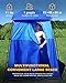 KingCamp Oversize Outdoor Portable Dressing Changing Room Shower Privacy Shelter Tent Grey