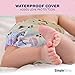 SimplyLife Home Pack of 6 for Girls - Reusable Baby Cloth Diapers, Washable Adjustable Eco-Friendly, Soft Super Absorbent Fabric with Waterproof Cover, Breathable Comfortable No Leaks