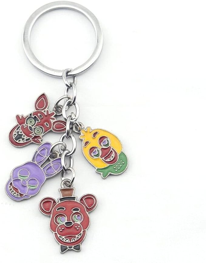 Monster Roser FNAF Keychains, 4 FNAF Action Figures