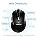 LeadsaiL Silent Wireless Mouse Wireless Laptop USB Mouse Portable Cordless Computer Mouse, 6 Buttons, 3200DPI with 6 Adjustable Levels, 15 Months Battery Life, AA Battery Included