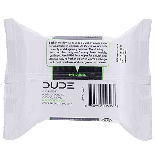 Купить Dude Products Face Wipes, Unscented, 120 Count в интернетмагазине Amazon с доставкой из