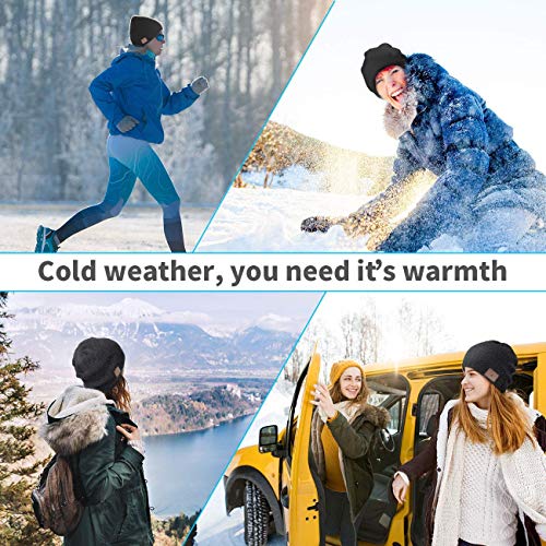 image for Seenlast Bluetooth Beanie Hat Stereo Speaker & Mic Hands Free Talking 