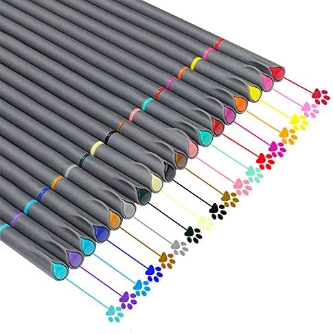Journal Planner Pens Fineliner Coloration Pen Set, Advantageous Level Drawing Marker for Bullet Journaling Coloring E-book Sketching Taking Calendar Writing Observe Artwork Tasks Workplace Faculty Provides (18 Colours)