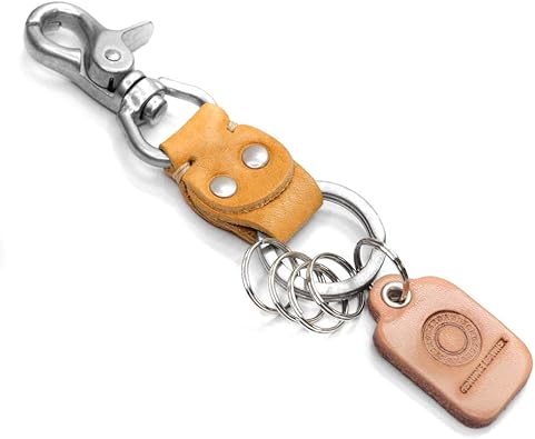 Amazon Co Jp キーホルダー キーリング メンズ レディース 本革 アウル 日本製 スマートキーケース イエロー シューズ バッグ