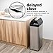 Home Zone Living 18 Gallon Sensor Kitchen Trash Can, Stainless Steel and Slim Shape Design, Automatic Butterfly Opening Lid, 68 Liter