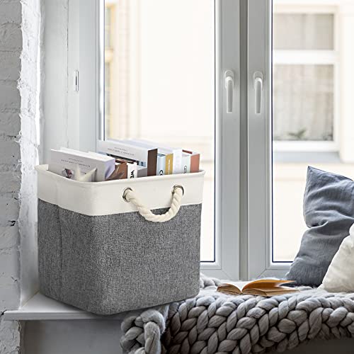 EXTREE Cube Storage Bins 12x12 Cubbies Storage Cubes, Collapsible Square Foldable Fabric Cubby