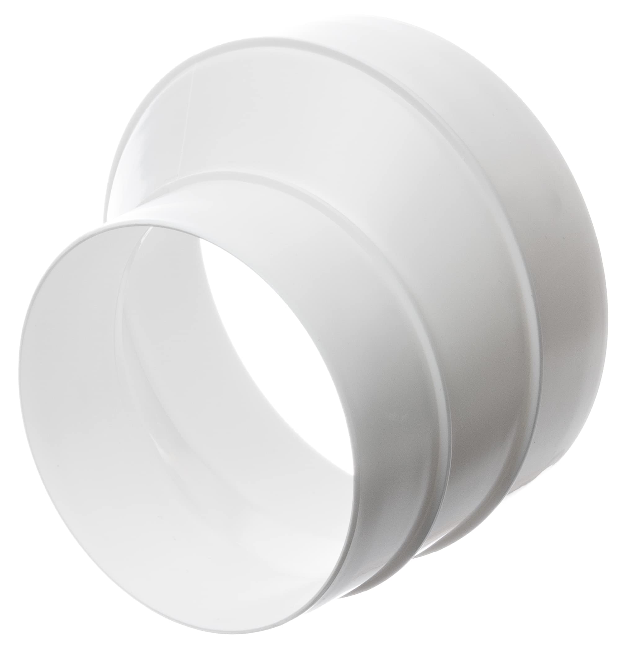 Ø 125 - 100mm / 5 - 4 inch PVC Reducer - Round Plastic Ducting - Connector for Ventilation Duct
