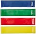Amazon Basics 4-Piece Exercise and Resistance Loop Bands with Bag