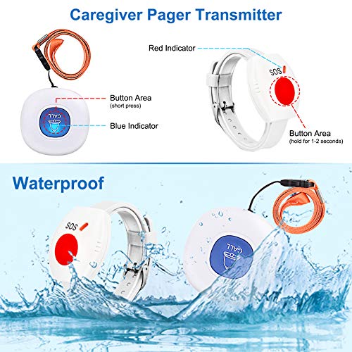 CallToU Wireless Caregiver Pager System Caregiver Call Button Nurse