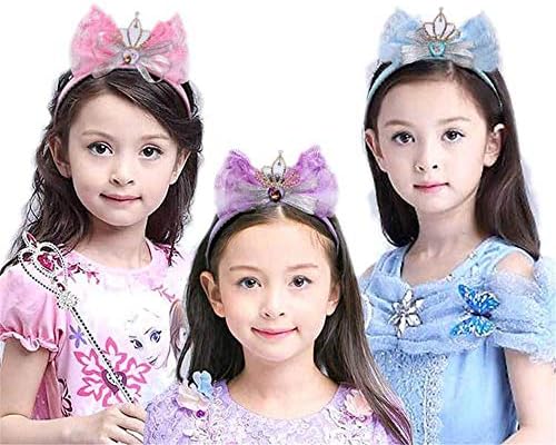 Zhongsufei Wedding Crown Hair Jewelry Dress Princess Costume Butterfly Girl (Color : Blue)