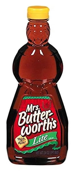 MRS. BUTTERWORTH’S LITE THICK AND RICH PANCAKE SYRUP,...