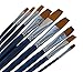 Magic Touches Paint Brush Set (9 Sizes), Finest Synthetic Nylon Flat Tip, Best Absorption Durability for Acrylic Watercolor Oil Gouache, Painting Art Supplies for Beginners to Professional Artists