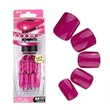 Elite99 Color False Nails Tips Press On Manicure Fashion Design Short Length No Need Glue Plum