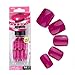 Qmisi Color False Nails Tips Press On Manicure Fashion Design Short Length No Need Glue Maroon