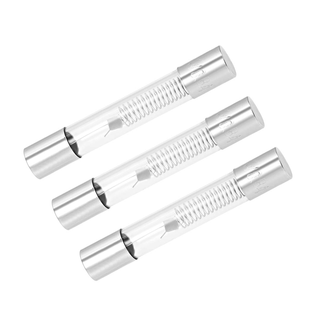 sourcing map Microwave Oven Cartridge Fuses 0.8A DC 5000V 6x40mm Slow Blow Glass 3pcs