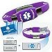 Waterproof purple silicone ELITE PLUS USB medical alert ID bracelet with 2 GB USB and custom engraving on exclusive acrylic plate (includes up to 10 lines of custom engraving)