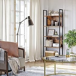 VASAGLE ALINRU Storage Shelf, Bookshelf with 5