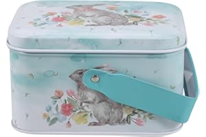 Zerodeko Ie Cute Candy Jar Package Box Tin Cookie Tins Lid Easter Treat Container