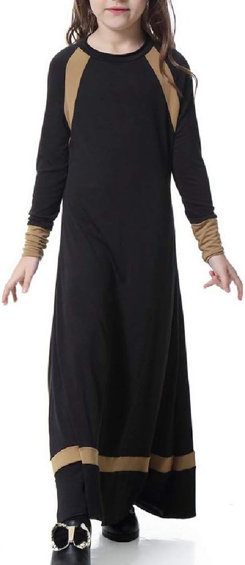 Pandapang Girl Abaya Long Sleeve Saudi Arabia Malaysia Islam Middle East Dresses