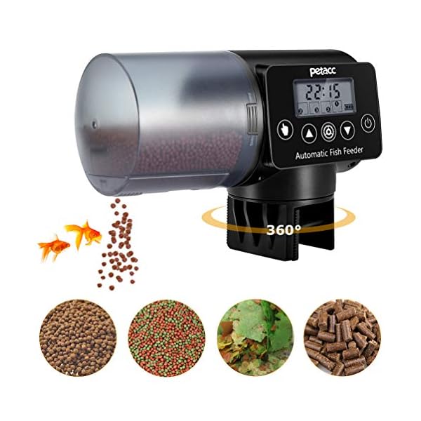 Petacc-Automatic-Fish-Feeder-Programmable-Moisture-Proof-Electric-Auto-Fish-Feeder-for-Aquarium Petacc Automatic Fish Feeder ,Programmable Moisture-Proof Electric Auto Fish Feeder for Aquarium