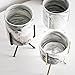 Topaty Iron Shelf Marble Succulent Plant Pot Cactus Pots Ceramic Pot Concrete Planters Modern Home Decor for Garden Decor (Gold,S M L) (M : 3.152.95/5.7inch)