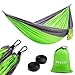 Soufull Camping Hammock Hammock Tree Straps&Carabiners,Portable Parachute Nylon Hammock Backpacking Travel,Beach,Yard