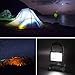 LED Work Light Vaincre 15W 24LED Outdoor Floodlight Camping Lights Portable, Built-in Rechargeable Lithium Batteries with USB Ports to charge Mobile Devices Black