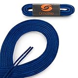 OrthoStep 4 Pair Pack Waxed Very Thin Dress Round Royal Blue 27 inch Shoelaces