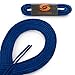 OrthoStep 4 Pair Pack Waxed Very Thin Dress Round Royal Blue 27 inch Shoelaces