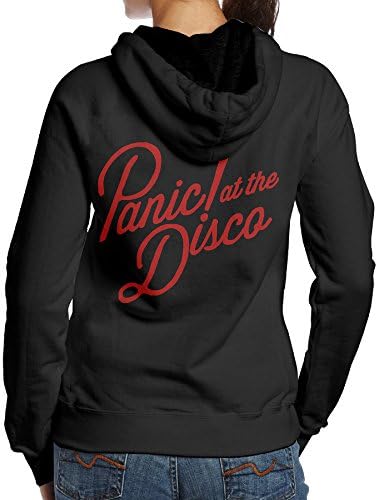 JBG Panic! At The Disco Logo Long Sleeve Hoodie For Women Black S