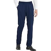 LETAOTAO Mens Elastic Waist Pants for Seniors High Stretch Expandable Waist Pants for Elderly with Magnet Button