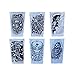 Garma 6 Pcs Temporary Tattoo Sleeves Arm Sunscreen Stockings Accessories Fake Temporary Tattoo Sleeves, Skeletons,Skulls Pattern (6 pcs Type-2)