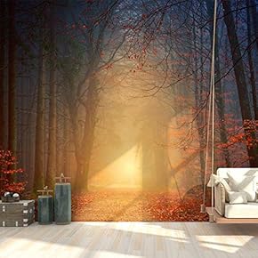 Wall Mural Forest Removable Wallpaper Wall Sticker for Bedroom Living Room - 66x96 inches