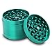DCOU Zinc Alloy Herb Grinder with Magnetic Lid, Sifter and Pollen Scraper, 4-Piece, 2.14