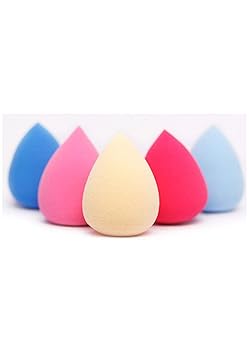 Squared Water Drop Style Beauty Makeup Blending Sponge Cosmetic Powder Puff (Multicolour)