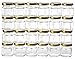 GoJars Hexagon Glass Jars 1.5oz Premium Food-grade. Mini Jars With Lids For Gifts, Wedding Favors, Honey, Jams And More. (24, 1.5oz)