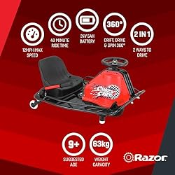 Razor Crazy Cart - 24V Electric Drifting Go Kart