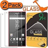 [2-Pack] Xperia Z5 Compact Screen Protector, Jasinber [Tempered Glass] Screen Protector for Sony Xperia Z5 Compact with 9H Hardness/Anti-Scratch/Anti-Fingerprint/Bubble Free