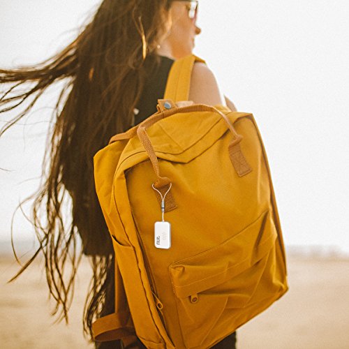 Nut Mini Wireless Bluetooth Smart Item Finder Key Finder Bag Pet GPS Tracker with APP Control, and Available for Both IOS and Android--1 Pack ( White)