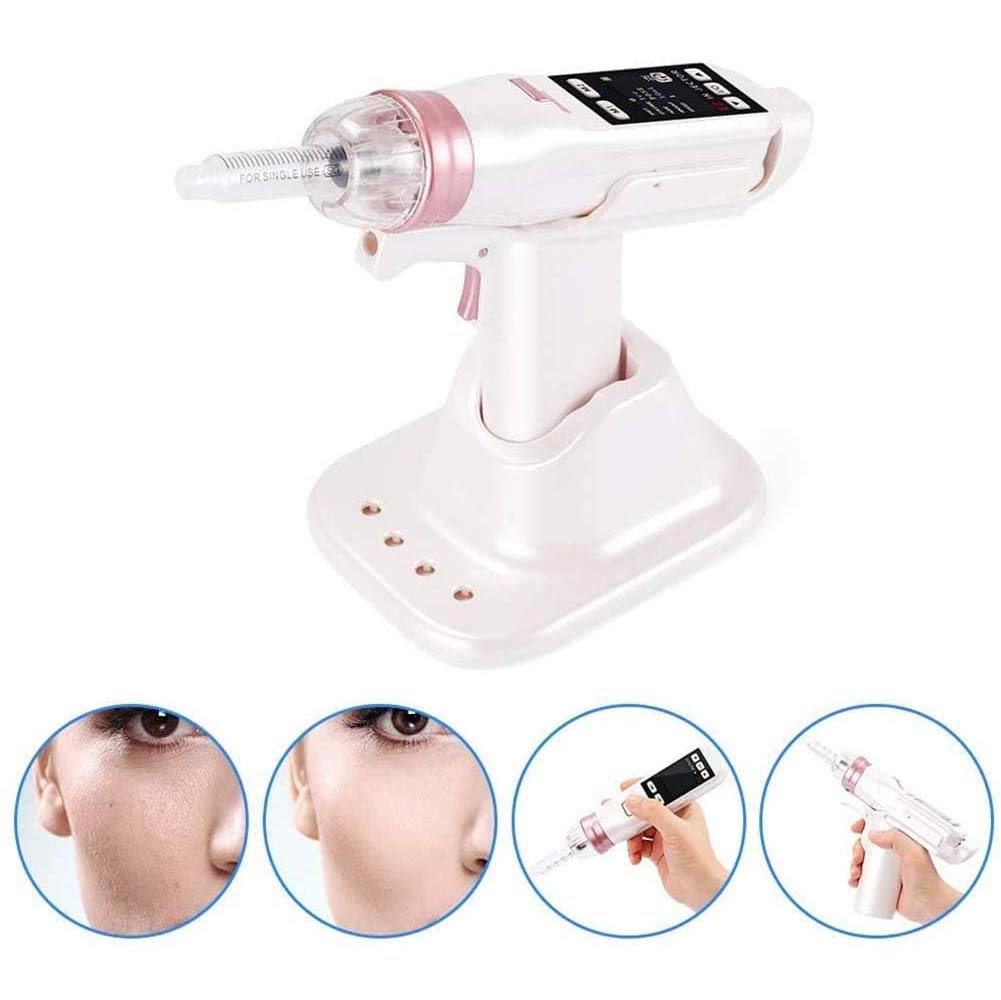 FTNJG Massage Hyaluron Guns Hyaluronic Injection Pen Negative Pressure Meso Gun Needle Free Microcrystal Injection Skin Care Tool