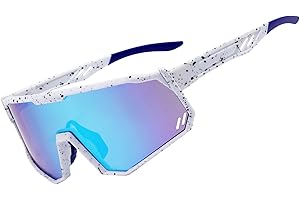 PRAABDC Sports Polarized Sunglasses for Men Women, Lightweight UV400 Protection TAC Glasses, Cycling Running Bike Sunglasses