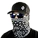 Hoo-Rag - High Performance 100% Moisture Wicking Polyester Microfiber Multi-Functional Face Mask & Neck Cover - UPF 30 - One Size Fits Most - Black Paisley